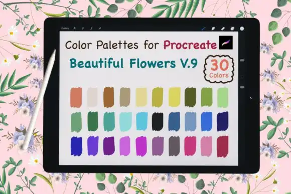 Procreate Color Palette Beauty Flower V9