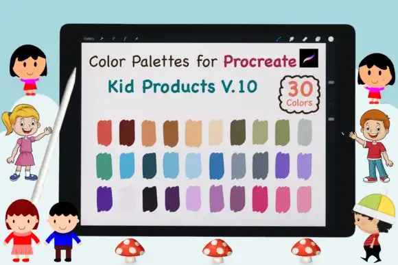 Procreate Color Palette Kid Product V10