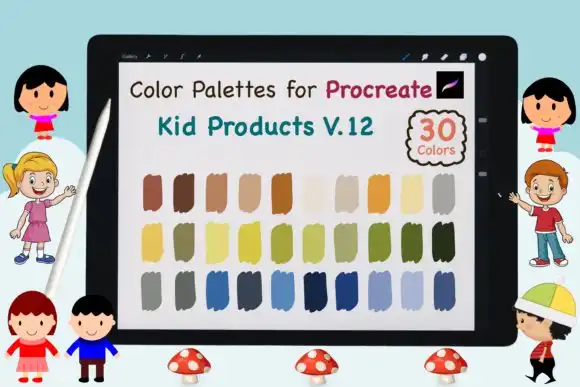 Procreate Color Palette Kid Product V12
