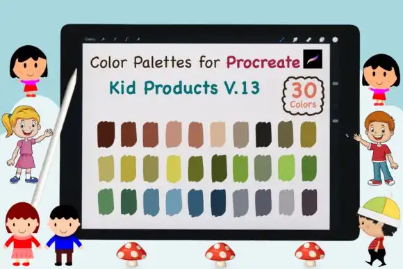Procreate Color Palette Kid Product V13
