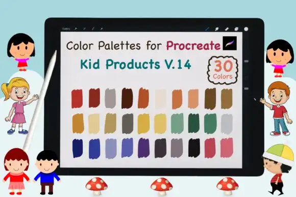 Procreate Color Palette Kid Product V14