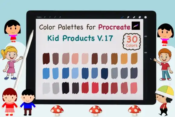 Procreate Color Palette Kid Product V17