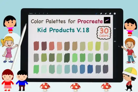 Procreate Color Palette Kid Product V18