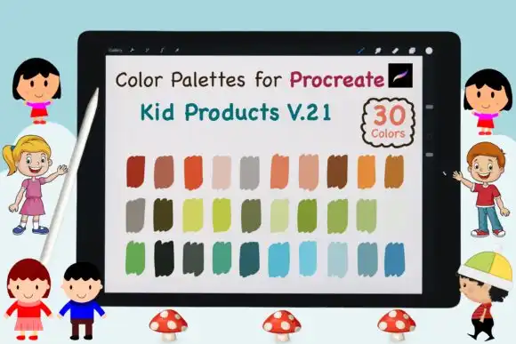 Procreate Color Palette Kid Product V21