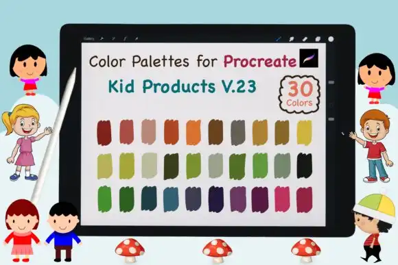 Procreate Color Palette Kid Product V23