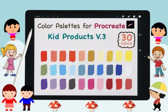 Procreate Color Palette Kid Product V3