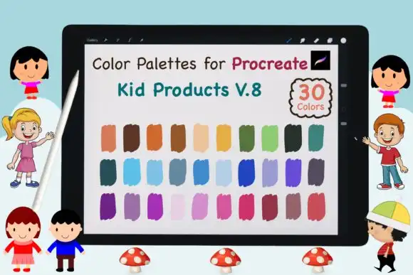 Procreate Color Palette Kid Product V8