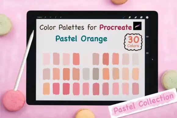 Procreate Color Palette Pastel Orange