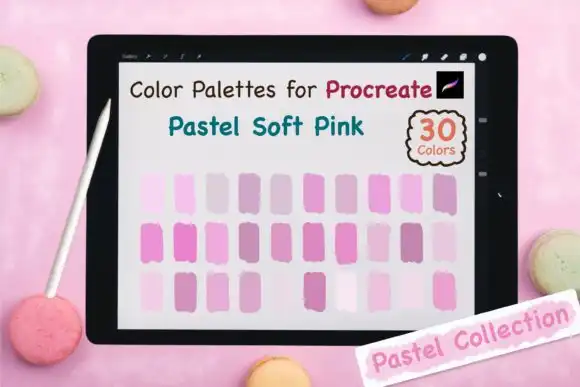 Procreate Color Palette Pastel Soft Pink