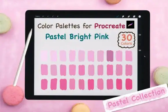 Procreate Color Palette Pastel Bright Pink