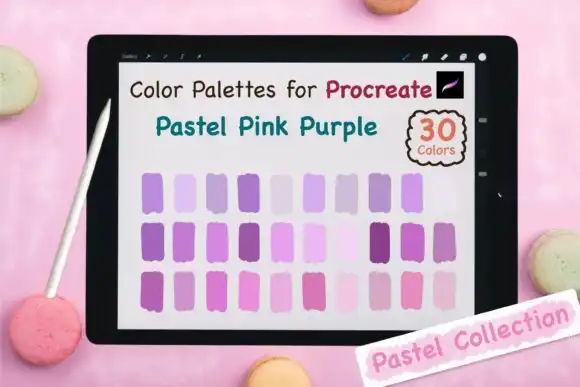 Procreate Color Palette Pastel Pink Purple