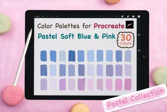 Procreate Color Palette Pastel Soft Blue