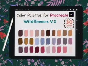 procreate color palettewildflowers v2 graphics 7568068 1 1 580x387 33824