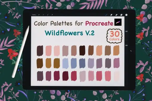 Procreate Color Palette Wild Flowers V2