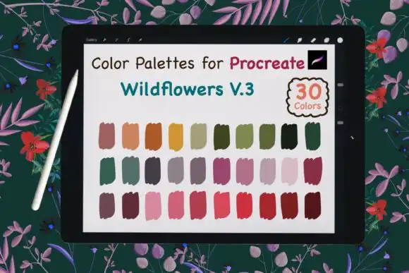 Procreate Color Palette Wild Flowers V3