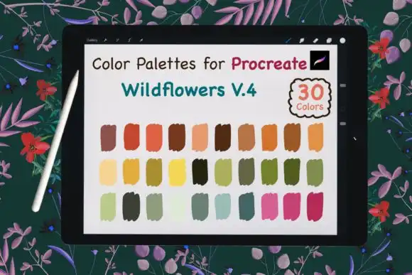 Procreate Color Palette Wild Flowers V4