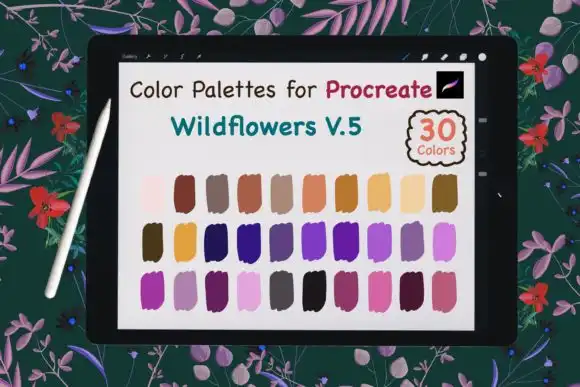 Procreate Color Palette Wild Flowers V5