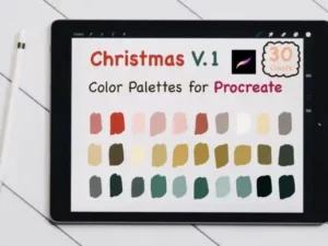 procreate color palettes christmas v1 graphics 5715081 580x387 32944