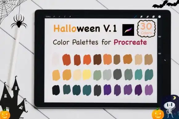 Procreate Color Palettes Halloween V1