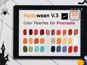 procreate color palettes halloween v3 graphics 5803657 1 1 580x387 33362