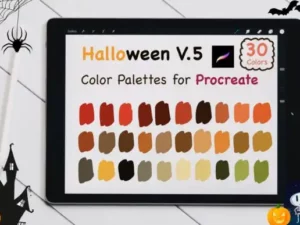 procreate color palettes halloween v5 graphics 5803683 1 1 580x387 33419