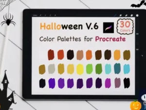 procreate color palettes halloween v6 graphics 5809109 1 1 580x387 33393