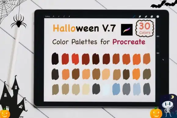 Procreate Color Palettes Halloween V7