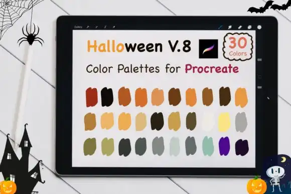 Procreate Color Palettes Halloween V8