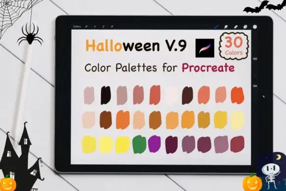 Procreate Color Palettes Halloween V9