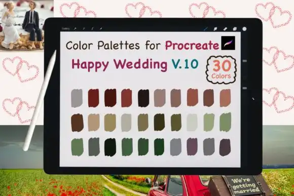 Procreate Color Palettes Wedding V10