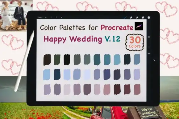 Procreate Color Palettes Wedding V12