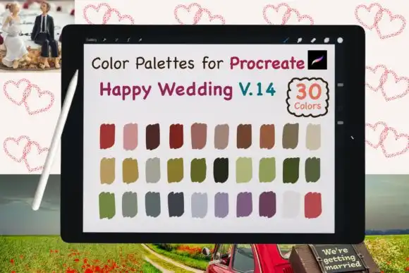 Procreate Color Palettes Wedding V14