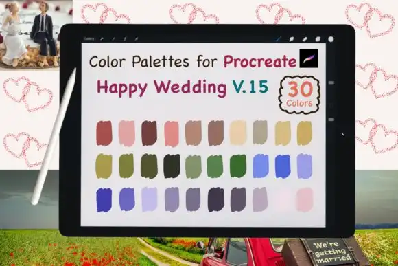 Procreate Color Palettes Wedding V15