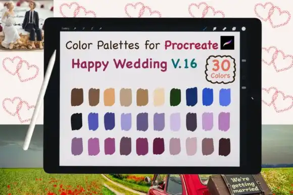 Procreate Color Palettes Wedding V16