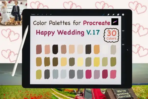 Procreate Color Palettes Wedding V17