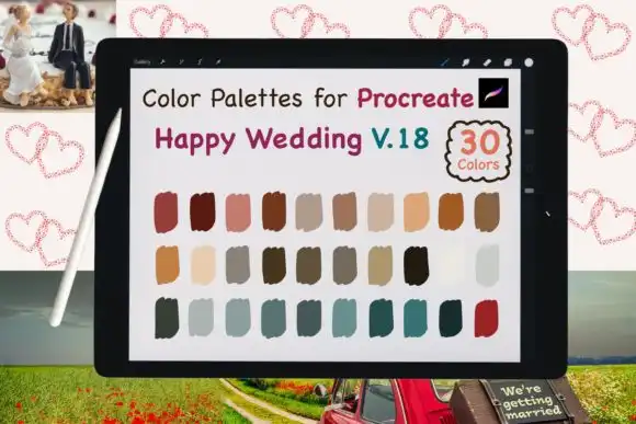 Procreate Color Palettes Wedding V18