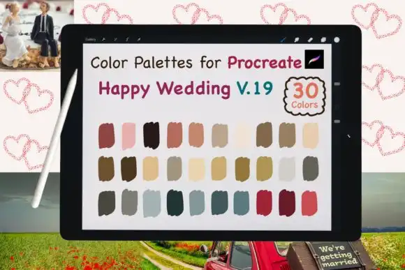 Procreate Color Palettes Wedding V19