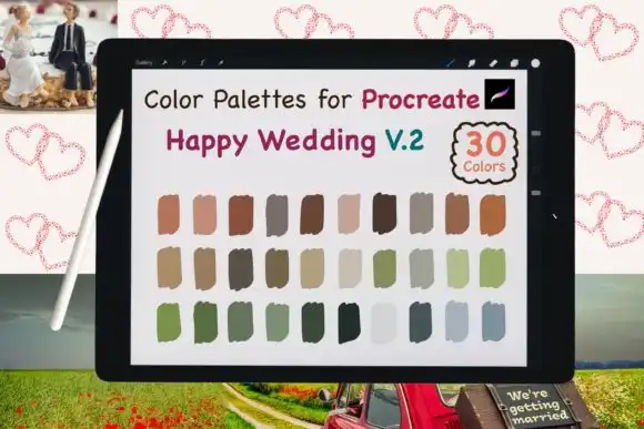 Procreate Color Palettes Wedding V2