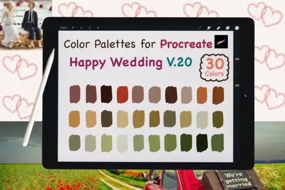 Procreate Color Palettes Wedding V20