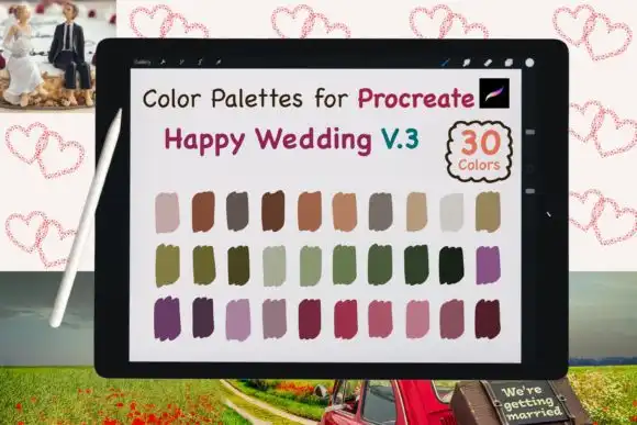Procreate Color Palettes Wedding V3