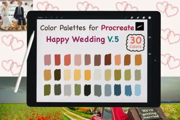 Procreate Color Palettes Wedding V5