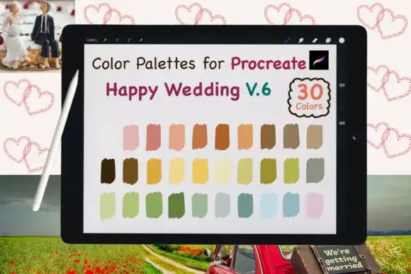 Procreate Color Palettes Wedding V6
