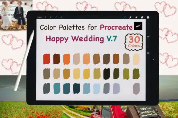 Procreate Color Palettes Wedding V7