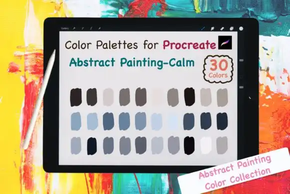 Procreate Color Palettes Abstract Calm