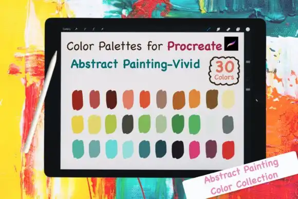 Procreate Color Palettes Abstract Vivid