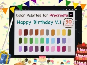 procreate color palettesbirthday v1 graphics 6720600 1 1 580x387 33780