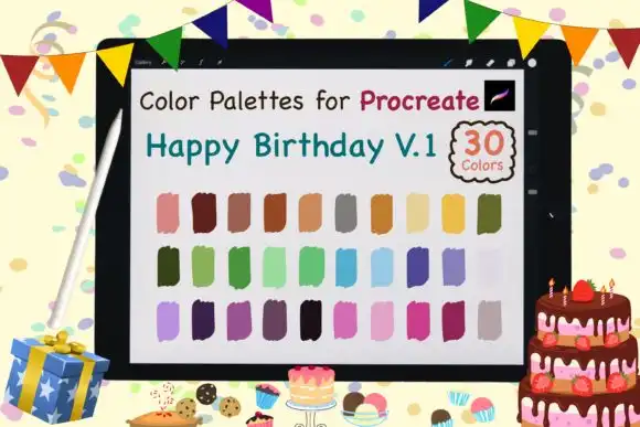 Procreate Color Palettes Birthday V1