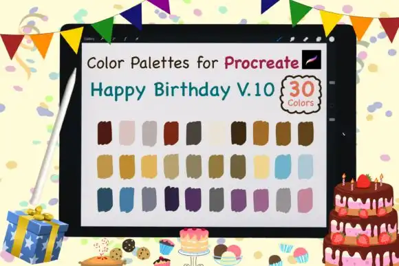 Procreate Color Palettes Birthday V10