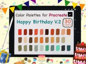 procreate color palettesbirthday v2 graphics 6720634 1 1 580x387 33805