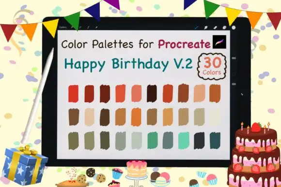 Procreate Color Palettes Birthday V2